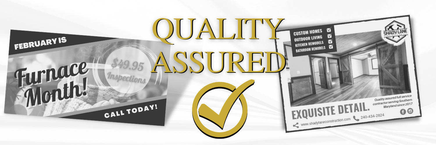 quality assured ad design graphic gold gray scale rl roberts 2 graphic designer