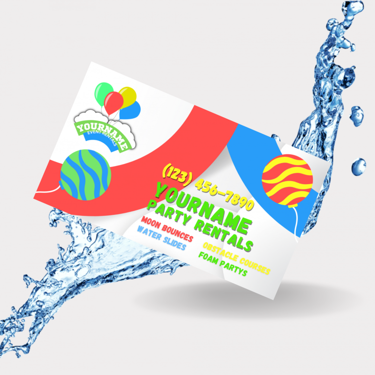 Party Rental Business Card Template