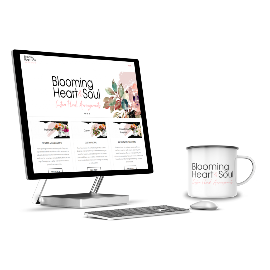 Blooming Heart & Sole Custom Arrangements Website