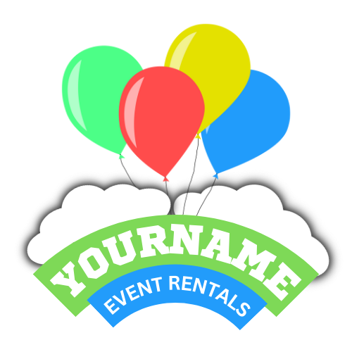 Party Rental Logo – Bounce House Rental Logo Template Design Canva