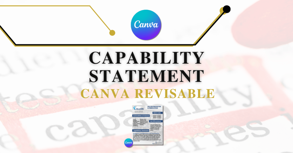 Top-Selling Capability Statement Template (Canva Revisable)