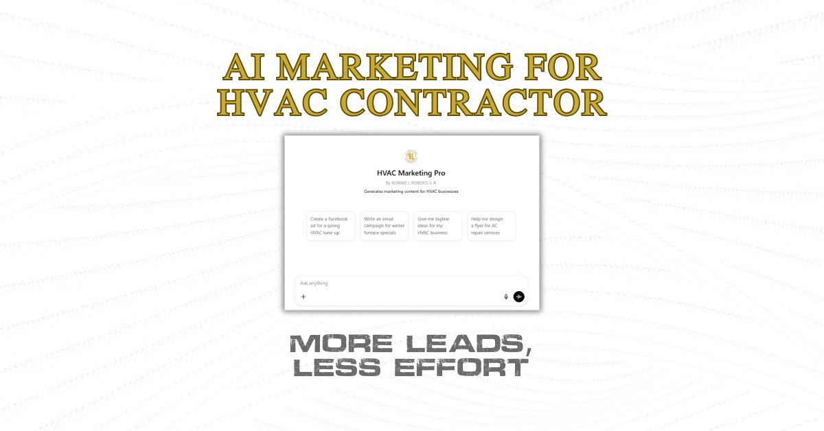 ai marketing for hvac contractor
