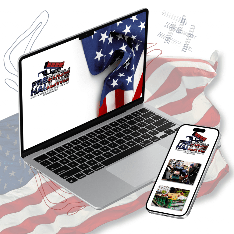 website design mockup laptop cell phone