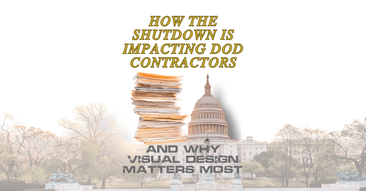 contractor reviewing proposal design updates during government shutdown