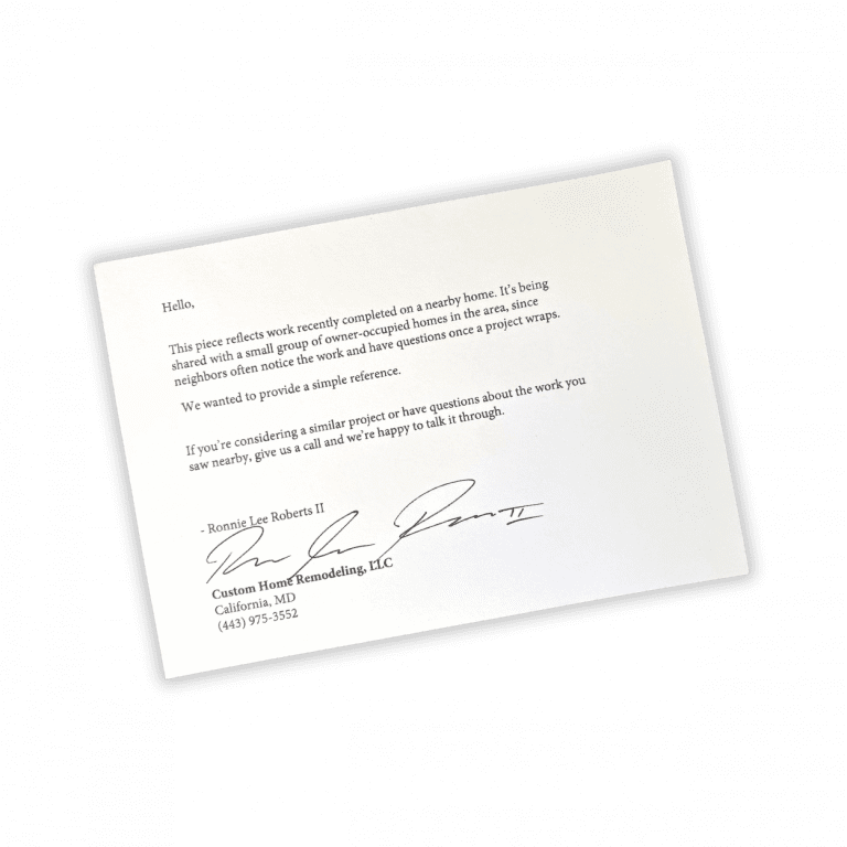 Custom Note/Letter