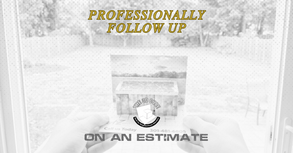How to Professionally Follow Up on an Estimate