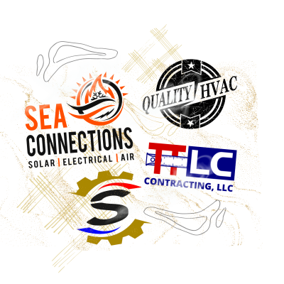logo design for home services contracting logo hvac logo